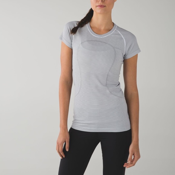 lululemon athletica Tops - Lululemon Swiftly Tech Striped Tee Shirt